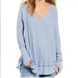 We The Free Laguna Thermal Tunic Oversized Top Size XS Bin 39